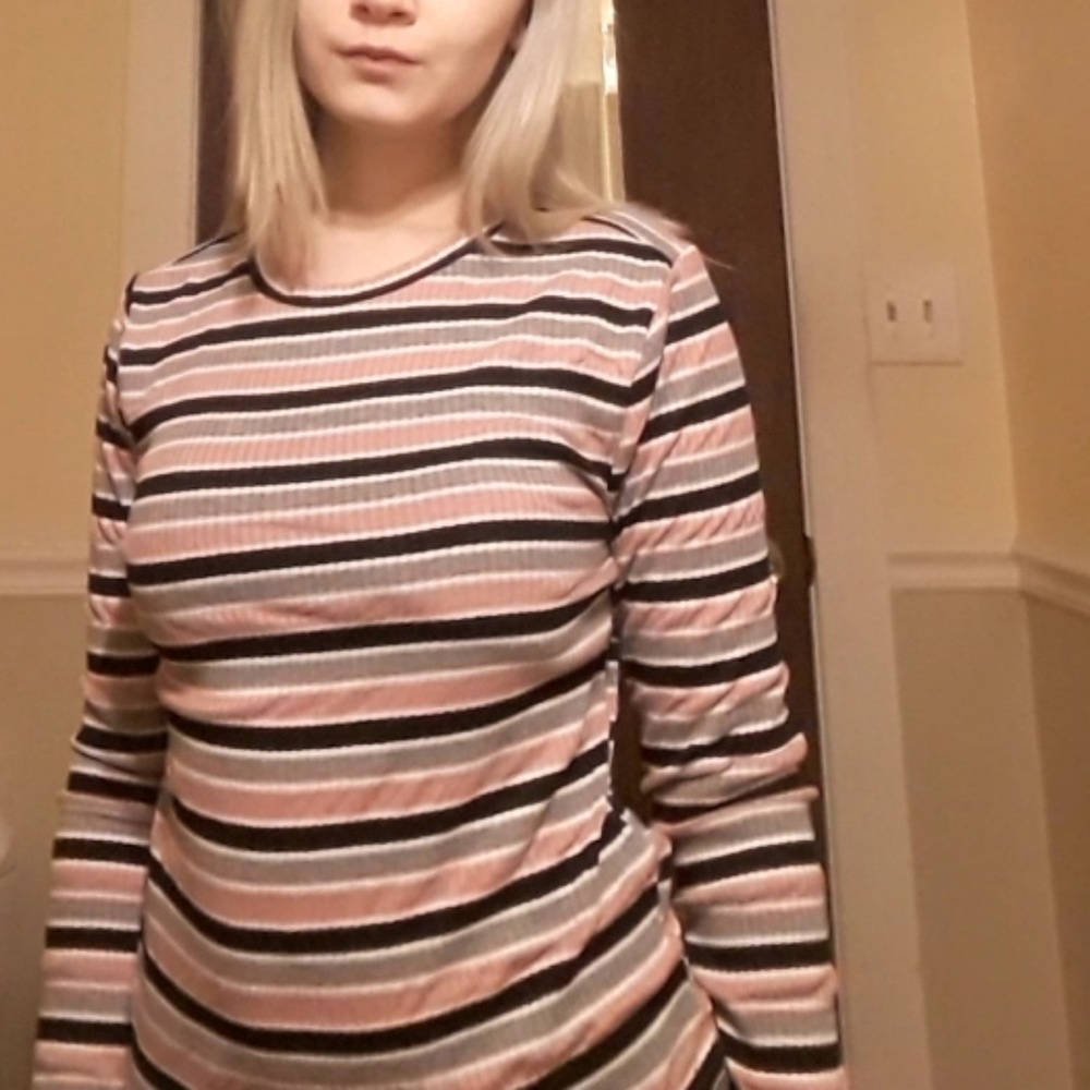 Striped long sleeve shirt